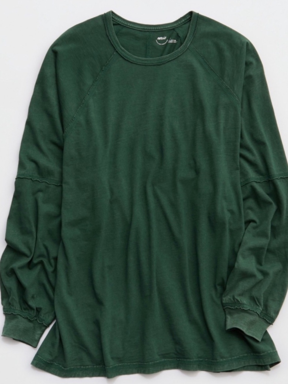 Aerie Cozy Long Sleeve Oversized Boyfriend T-Shirt - NWOT